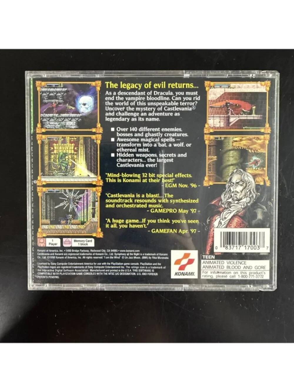 Castlevania Symphony of the Night [Greatest Hits] (Sony PS1, 1997) - Picture 2 of 4